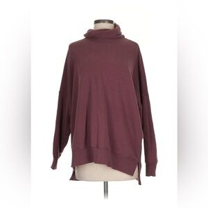 Aerie Deep Burgundy Cowl Neck Oversized Sweater Size S | Cozy Winter Pullover
